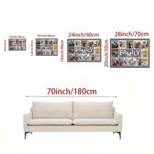 1 Customized Photo Collage Poster Decoration Calligraphy And Painting, Personalized Wall Painting, Upload Your Family Photos/Couples/Music/Parents/Young People Photos, Etc., Modern And Simple Home Decoration, Home Wall Decoration