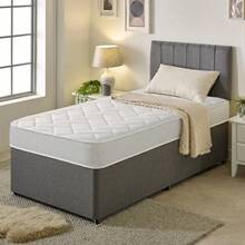 Starlight Beds Essentials Zig Zag Hybrid Mattress - 7.5" Deep, Soft Firmness, Memory Foam & Spring Support, Comfortable Quilted Sleep Surface, Designed For Lasting Support - White - View 1