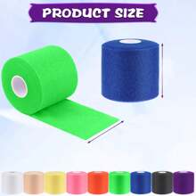 7cm*10m Elastic Pre-Wrapped Athletic Tape Breathable Foam Bandage For Wrists Elbows Knees And Ankles - Multicolor - View 4
