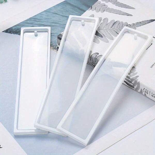 [Local Warehouse]3pcs Rectangle Silicone Bookmark Mold DIY Making Epoxy Resin Jewelry DIY Craft Mould