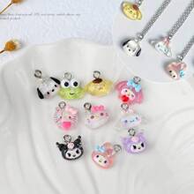 Sanrio 50 Sanrio Creative Cartoon 3D DIY Jewelry Accessories, Suitable For Hand Decoration Of Phone Cases, Keychains, Hanging Accessories, Earrings, And Various Combinations Of Resin DIY Accessories, Essential For Decoration