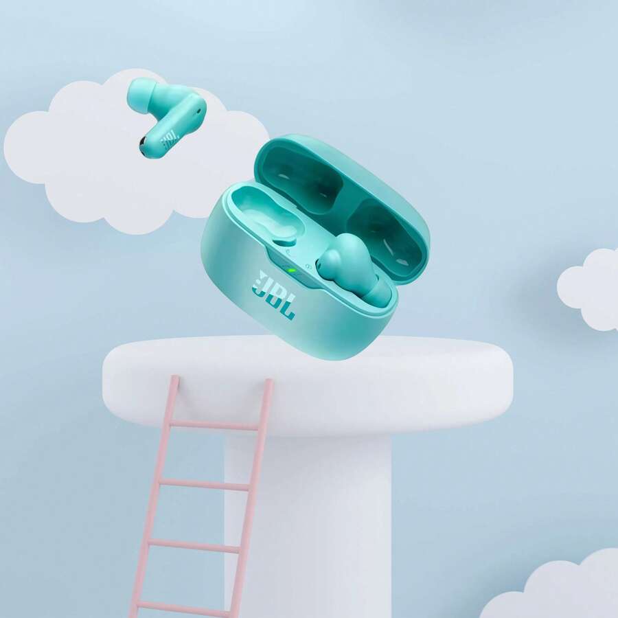 JBL WAVE BEAM 2 真無線耳機 智慧主動降噪(ANC) IPX5防水抗汗 28小時超長續航 Type-C快充 運動通勤全能款 - 藍色 - 查看 1