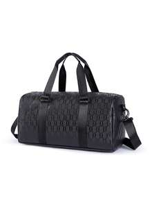 大容量印花旅行包、时尚旅行收纳包、多功能手提单肩包、户外休闲、旅行健身包、露营和徒步旅行必备品、夏季返校包、学校配件、学校用品、旅行必需品、假日度假行李袋、行李箱、女士旅行包 - 黑色 - 查看 9