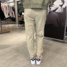 Adidas Quần dài thể thao nữ chạy bộ tập luyện ngoài trời thời trang giản dị thoải mái cộng với quần thể thao nhung - Màu Khaki - Xem 7