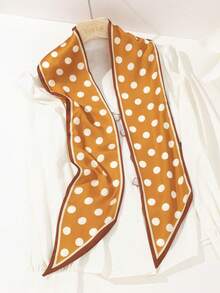 1 件女士波尔卡圆点 Twily 围巾丝带围巾包装带发带颈巾可用作手提包头巾、发带、头带非常适合装扮您的情人节