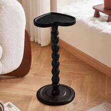 新款现代圆形木质边桌 - 多功能迷你桌适用于各种空间,可移动家具,实木腿,现代装饰风格,适用于客厅、卧室、角落、办公室、吧台、家居装饰、礼品、咖啡角桌(天然材料) - 彩色 - 查看 9