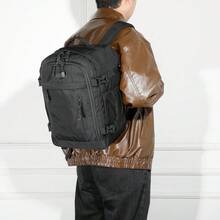 Ryanair Cabin Backpack 40x20x25cm (20L) | Waterproof Travel Backpack | Durable Carry-On | Hiking Backpack | School | Work - Green/Pink/Black/Navy/Grey/Beige - 黑色 - 查看 2