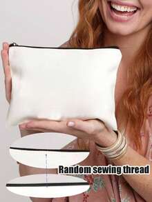 1个法式图案化妆包 - “我是世界上最好的ATSEM学生”化妆包，轻便旅行洗漱收纳包，带拉链，白色男女通用，ATSEM毕业生礼物，化妆旅行包，旅行必备，度假暑假返校用品包，学生旅行包，女士化妆包，旅行化妆包