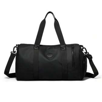 SHILAN Classic And Popular Large-Capacity Travel Bag, Fashionable Solid Color, Simple And Versatile, Lightweight And Portable Handbag, Dry And Wet Separation, Independent Shoe Compartment, Multi-Functional Adjustable Shoulder Strap Crossbody Bag, Suitable For Weekend Overnight Short Trip Bag For School School Accessories School Stuff