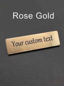 Insignia personalizada con nombre, etiqueta de identificación de personal con pin, diseña tu insignia personalizada, insignia plana personalizada para el trabajo, etiqueta con nombre de oficina para empleados, etiquetas comerciales - Multicolor - Ver 9