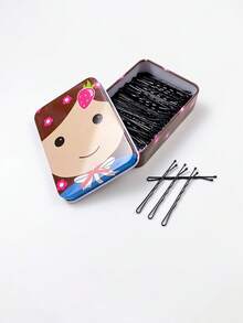 200pcs/20pcs, Women's 5.5cm/2.16in, Basic Minimalist Style, Black Straight Hairpin Side Clip, Bb Clip, Fashion And Versatile, Simple , Clip Hair Accessories, Suitable For Daily Outing, Hair, Hair, Washing, Makeup, Matching Clothes, Accessories, Headwear, Claw Clips, Clips For Hair, Hair Slide, Hair Claws, School Stuff - Black - View 6