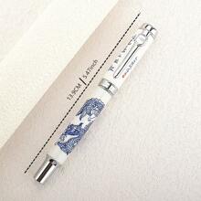 Luxury Color Metal Fountain Pen Creative Natural Oil Painting Series 0.5MM NIb F Size Writing Pen Back To School