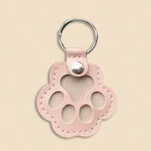 1pc Pet Hair Storage Keychain, Cute Dog Paw Shape, Collect & Store Cat/Dog Hair Keepsake, Suitable For Hanging On Baby, Keys, Mobile Phone Cases