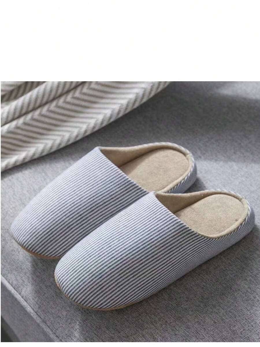 Women's Simple Indoor Slippers, Non-Slip Soft Bottom Lightweight Comfy Bedroom Slippers, Spring & Autumn - Royal Blue - View 1