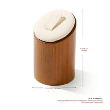 Oirlv 3 PiecesSolid Wood Bevel Ring Display Stand Retro Ring Display Stand Window Display Props Microfiber Ring Holder