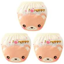 4pcs Baby/Toddler Reusable Potty Training Pants, Absorbent Underwear, Cloth Diapers, Suitable For Boys And Girls, Kids Training Pants, Potty Training Seat, Children's Underwear Gift - Multicolor - View 63