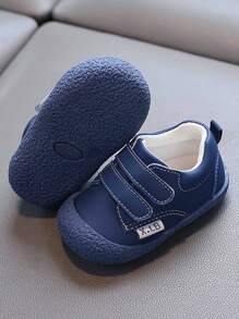 Neue süße Mode Leder wasserdichte weiche Sohle rutschfeste Baby Sport Lässig Schuhe für Frühling/Herbst, geeignet für 6 Monate - 3 Jahre Mädchen Innen- und Außenbekleidung, Klettverschluss Design bequeme Wanderschuhe