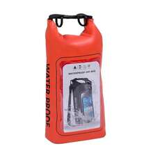 Kayaking Surfing Bags Waterproof PVC Mobile Phone Bag With Phone Touch Dry Bag Shoulder Swimming Diving Rafting Foating Beach Sport - Orange - View 6