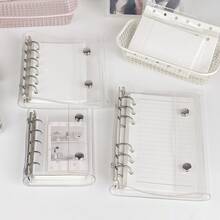 1 bìa cứng trong suốt khổ A6/A7/M5, 10 bìa đựng ảnh, bìa cứng dán nhãn trong suốt, sổ lập kế hoạch ngân sách, sổ rời, sổ bìa cứng dán nhãn, sổ mini, sổ niêm phong, giá để sách dán nhãn, đồ dùng học tập, đồ dùng cho năm học mới - Nhiều màu - Xem 6