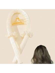 4 件套纯色发圈、卷发器和爪夹发饰、发饰