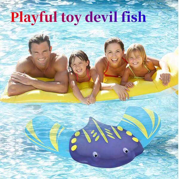 1 Stück Wasserpower Mantarochen Unterwasser Vorwärts Bewegungsspielzeug für den Sommer Strand Pool Wasserspiel (zufällige Farbe)