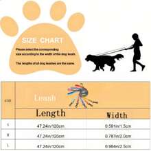 1pc Dual-Color Splicing Leash, PVC Pet Double-Sided Embossed Dog Leash, Waterproof & Durable, Easy To Clean