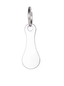 1 pièce Jeton de caddie de supermarché en acier inoxydable de 2,8 mm d'épaisseur amélioré, plus épais, épaisseur de 1 livre, plus adapté aux pays européens comme le Royaume-Uni, pendentif porte-clés, sans pièces de monnaie requises, pratique
