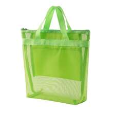 Portable Storage Bag, Travel Toiletry Bag, Large Capacity Shopping Bag, Outdoor Mesh Beach Storage Bag