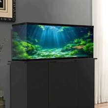 Sunshine Seaweed Themed Aquarium Background Painting, Terrarium Sticker, Create A Fantasy Underwater World For Fish And Shrimp, Aquarium Accessories, Aquarium Decoration