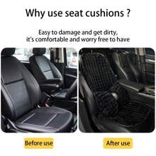 1pc Car Plush Seat Cushion Plush Anti Slip Comfortable Half Pack Seat Cushion Protective Cover, Suitable For Use In Autumn And Winter Seasons