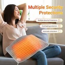 Hailicare Multifunctional Heating Pad Waist Belt | 9 Temp 4 Timer | Water-Fire Resistant | Quick Heat | Ultra Soft Flannel | Upgraded Hook-And-Loop | Machine Washable | Overheat Protection - UK Plug(220-240V) - View 11