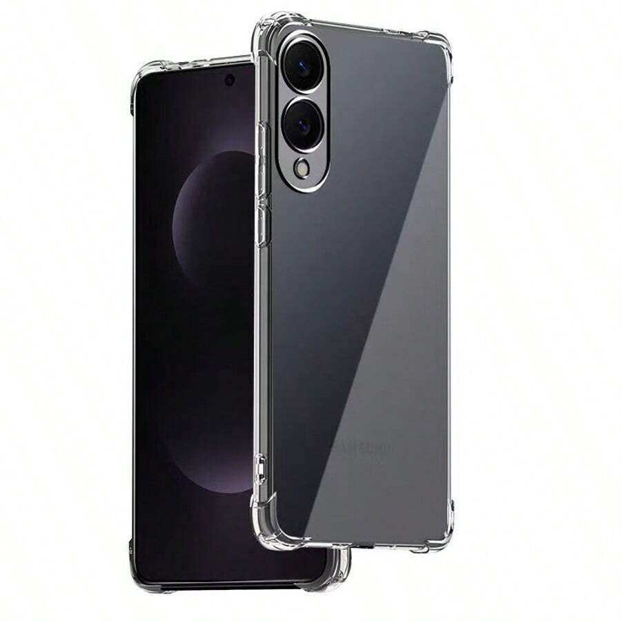 1pc Transparent Airbag Anti-Drop Mobile Phone Case Compatible With Motorola Moto G04/Moto G24/Motorola Moto, 16e/ 16/, OPPO A57/OPPO, Galaxy S25 Edge/Galaxy S21 Ultra/Galaxy, Redmi 12 4G/Redmi A2/Redmi, Pixel 7/, Realme C53/Realme, Mi 11 Lite/, P20 Lite/, Honor 90/Honor Compatible With IPhone Waterproof Shockproof Scratch Resistant