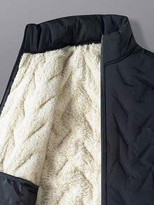 男士冬季新款羊毛夹克户外羊毛内衬外套 - 黑色 - 查看 4