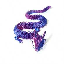 1 件创意 3D 打印龙桌面装饰，独特奇特的小雕像工艺品