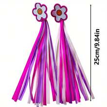 1 Pair Of Scooter Bicycle Motorcycle Tricycle Tassel Accessories Streamers, Ribbons High Density Cheerleading Hand-Cranked Cat Pendant Cart Decoration