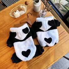 Süß Bär/Panda/Schaf Fleece Sweatshirt, warme Haustierkleidung für Katzen und Hunde, geeignet für Herbst/Winter