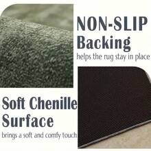 “热带风情”防滑门垫 - 耐用、可机洗，龟背竹叶图案，适用于厨房、浴室和洗衣房，绿黑配色，厨房地垫|龟背竹叶印花|涤纶材质，浴室地垫，柔软水晶绒地毯，多种尺寸可选，底部防滑[浴室地垫][浴室地垫][浴室地垫]厨房地毯