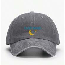 Vintage Washed Cap With "SLEEP MODE" And Moon Design | Chill Streetwear Hat For Lazy Days & Sunny Afternoons