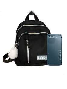 男士双肩旅行迷你背包尼龙简约时尚防水背包 - 彩色 - 查看 3