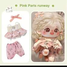 20 厘米娃娃衣服系列，可爱服装套装，适合装扮的娃娃服装，拉布衣柜礼物，适合朋友和家人，复活节篮子填充物（仅衣服，不含娃娃）