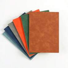 1 pieza Cuaderno de piel personalizado A5, libreta de negocios minimalista, libro de notas con cubierta suave y delicada para oficina, reuniones y notas, útiles escolares, vuelta al cole