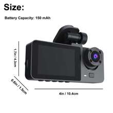 1pc,Dash Cam Front And Inside,Dash Camera For Cars, 1080P FHD DVR Car Dashboard Camera ,With Loop Recording,2 Inch Display,Not Included SD Card