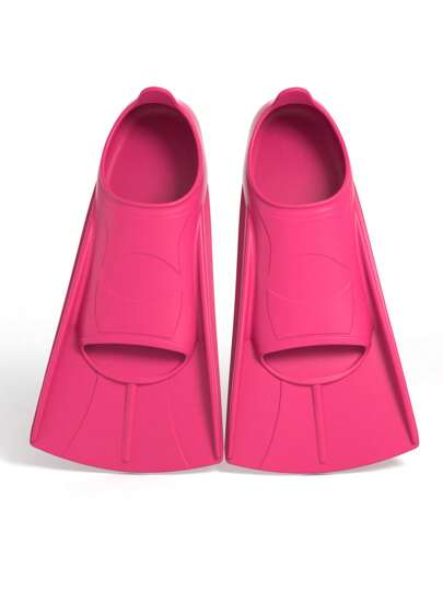 Nadadeiras de Treinamento de Natação Confortáveis de Silicone com Lâmina Curta, Flutuantes, com Bolsa de Tela para Homens e Mulheres Adultos Desenvolverem Força nas Pernas, Essenciais de Praia, Acessórios de Praia, Flutuador de Piscina