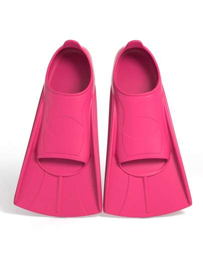 Vây bơi tập luyện, làm từ chất liệu silicon thoải mái, kiểu dáng ngắn, có chức năng nổi, kèm túi lưới, phù hợp cho cả nam và nữ trưởng thành, giúp tăng cường sức mạnh chân, vật dụng cần thiết cho bãi biển, phụ kiện bãi biển, phao bơi.