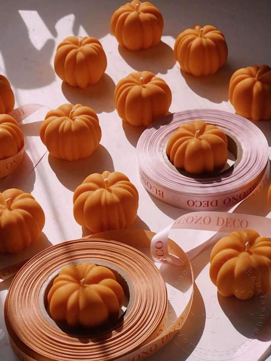 1 bucată matriță de dovleac din silicon lucrată manual - foarte potrivită pentru fabricarea lumânărilor și aromaterapie, poate face lumânări de atmosferă din dovleac de Halloween, pietre parfumate din gips, rășină și alte obiecte artizanale lucrate manual, potrivită pentru matrițe de decorare a casei, cum ar fi ornamente pentru casă, cadouri de sărbători, cadouri festive, petreceri de atmosferă etc. - alb - Vizualizare 1