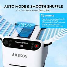 Automatic Card Shuffler And Dealer 360°Rotating 2 Decks Card Dealer - Black - View 8