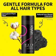 SEVICH Hair Fiber Spray - Instant Hair Thickening Powder For Men & Women, Hair Building Fibers For Thinning Hair, Root Touch Up Hair Color, Waterproof, Sweatproof, Natural Look,120ml Dark Brown Friend's Gift - Dark Brown - 查看 11