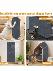 Cat Scratching Mat Self-Adhesive Trimmable Carpet Cat Scratching Post Carpet For Anti-Scratching Sofa Furniture Protection