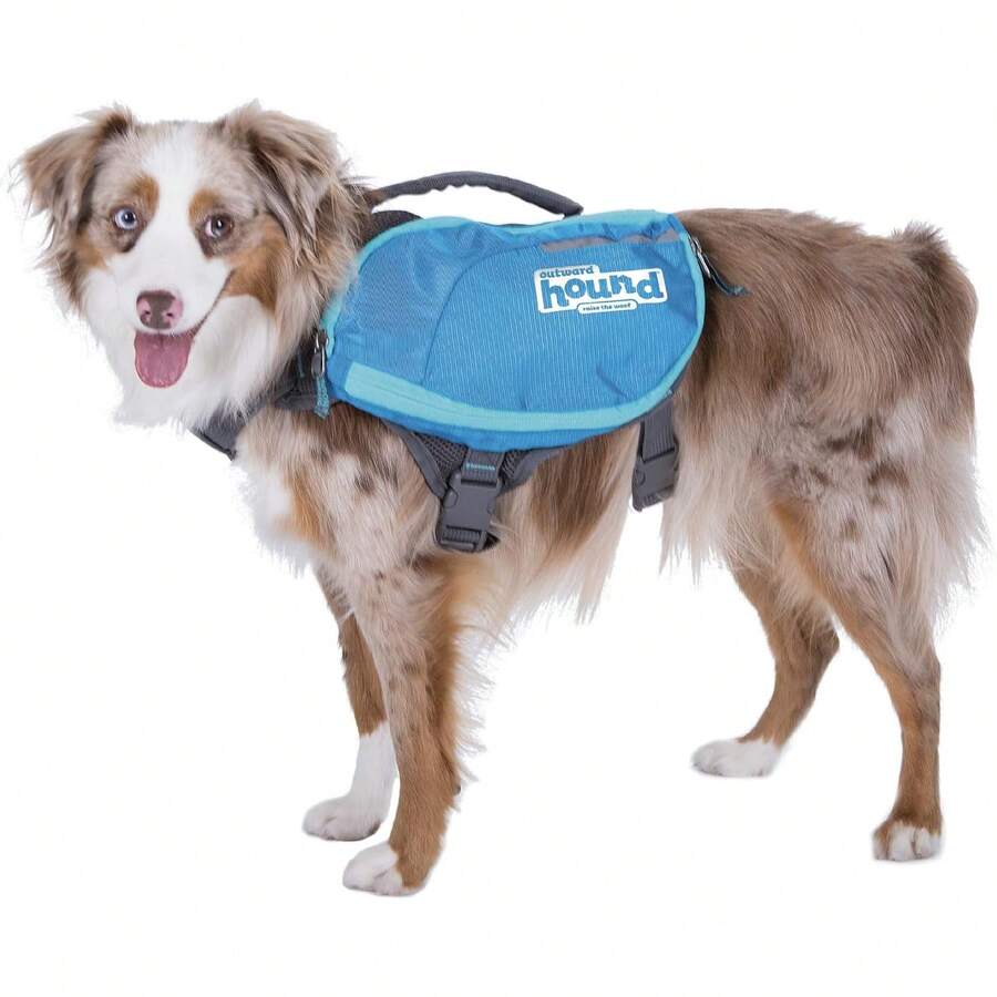 Kyjen Outward Hound The Quick Release Dog BackPack (Assorted, Medium) - Blue - View 1