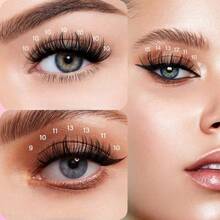 Eyelash Clusters 30D+40D+50D Kit Wispy Individual Lashes 680PCS D-Curly Lash Extension 8-18MM Natural Lashes Clusters With Glue, Tweezers, Remover, Lash Brush, Reusable DIY Eyelash Extensions For Beginners - màu đen - Xem 4